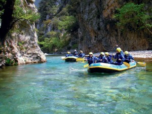 rafting στον εύηνο