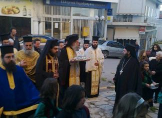 H υποδοχή του Ιερού Λειψάνου του Αγίου Νεκταρίου στην Κατούνα