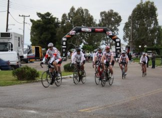 Φιλανθρωπικός ποδηλατικός αγώνας «The Dallaglio- Flintoff 2012 Cycle Slam» στο Μεσολόγγι