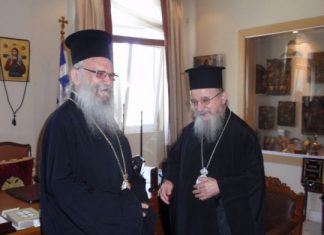 Ο Αρχιεπίσκοπος Θυατείρων και Μεγάλης Βρετανίας στο Μεσολόγγι