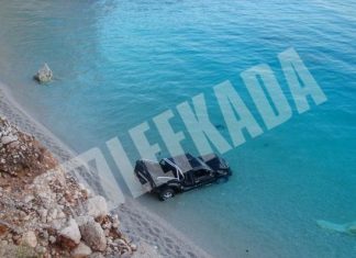 Αυτοκίνητο έπεσε στην θάλασσα στο Πόρτο Κατσίκι (video)
