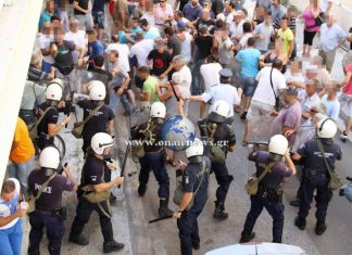 Eπεισόδια έξω από τα δικαστήρια στο Μεσολόγγι