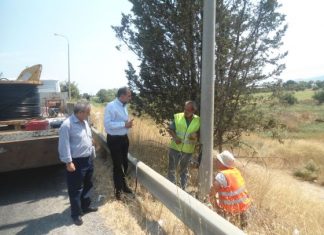 Ο Κατσιφάρας επιθεωρεί και …επικοινωνεί τα έργα συντήρησης της εθνικής οδού