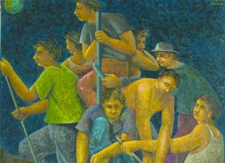 «Η καθημερινότητα στο Μεσολόγγι», από τον ζωγράφο Στάθη Βατανίδη