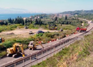 Συνεχίζονται οι εργασίες αποκατάστασης στην Παράκαμψη Ναυπάκτου