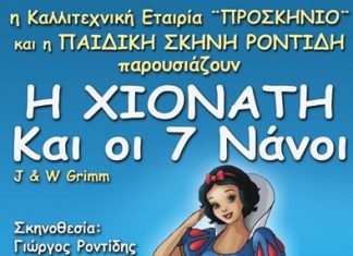Θεατρική παράσταση από την παιδική σκηνή Ροντίδη στο Αγρίνιο