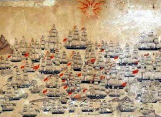 Η ναυμαχία του Δραγαμέστου στις 21 Νοεμβρίου 1825