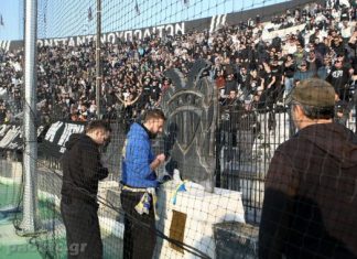 Λουλούδια για τα παιδιά των Τεμπών από τους Αγρινιώτες οπαδούς