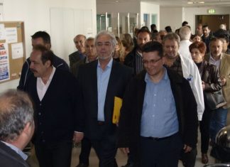 Επίσκεψη Τραπεζιώτη στο Γενικό Νοσοκομείο Αγρινίου