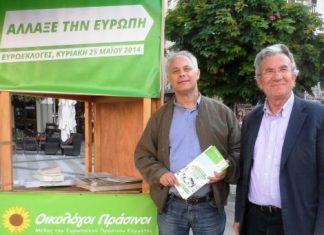 Περιοδεία του υποψήφιου ευρωβουλευτή των Οικολόγων Πράσινων Γ. Δημαρά στην Αιτωλοακαρνανία