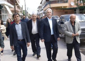 Περιοδεία Τραπεζιώτη σε δημοτικά διαμερίσματα του Αγρινίου