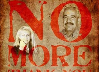 No more, thank you : Η αφίσα της “Συμπολιτείας Ξηρομεριτών” για Γαλούνη και Σαμαρά