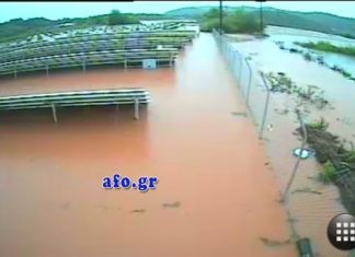 Καταστροφές ακόμη και σε φωτοβολταϊκά πάρκα από τη νεροποντή