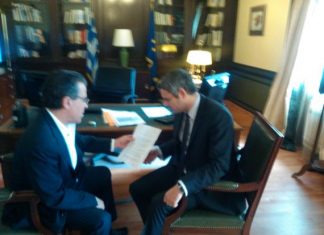 Στον Ντινόπουλο ο Καραγκούνης για τις αποζημιώσεις από τη θεομηνία