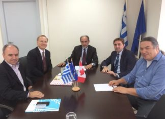 Για το υδατοδρόμιο στην Τριχωνίδα συζήτησε ο Κατσιφάρας με τον καναδό Πρέσβη