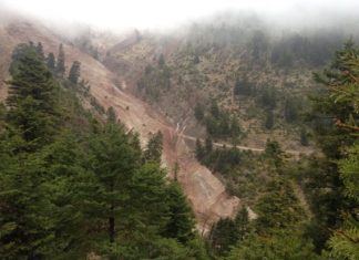 Κατολίσθηση τριών χιλιομέτρων στο Αργυρό Πηγάδι Θέρμου!