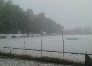 Και χαλαζόπτωση στο Μεσολόγγι