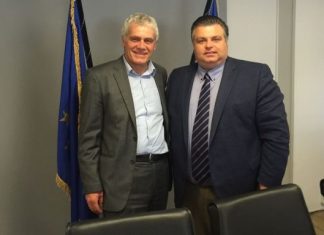 Συνάντηση Καραπάνου με τον Αναπλ. Υπουργό Περιβάλλοντος Γ. Τσιρώνη