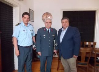 Συνάντηση Καραπάνου με τον Γενικό Περιφερειακό Δ/ντη Δυτικής Ελλάδας της ΕΛ.ΑΣ.