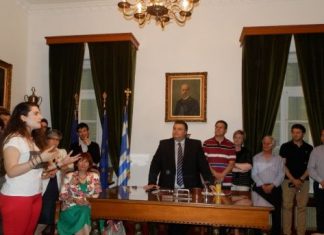 Συνάντηση του Δημάρχου Μεσολογγίου με τους φοιτητές και καθηγητές του 10ου Βυρωνικού Συνεδρίου