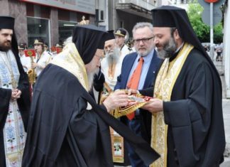 Η υποδοχή στο Αγρίνιο του Ι. Λειψάνου της Αγίας Φιλοθέης της Αθηναίας