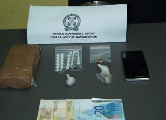 Συλλήψεις για ναρκωτικά σε Ευηνοχώρι και Αντίρριο