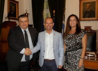 Συνάντηση Καραπάνου με τον Μεσολογγίτη δήμαρχο του CityofYarra της Αυστραλίας