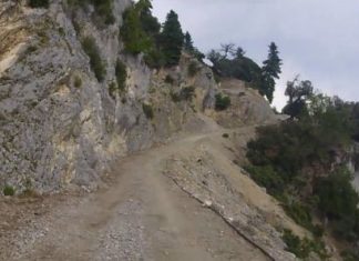 Οδηγώντας στην επαρχιακή οδό Πατιόπουλο – Περδικάκι (video)