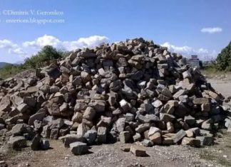 Στην Ερμίτσα οι πέτρες από το Πάρκο Αγρινίου