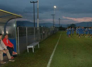 Προπόνηση υπό το βλέμμα Μαντζουράκη και Κωστούλα