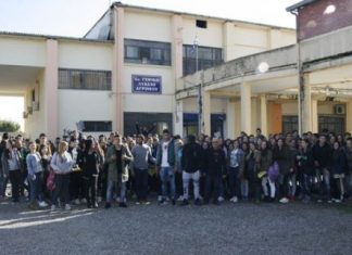 Με τους μαθητές του 5ου Λυκείου Αγρινίου κατά της βίας