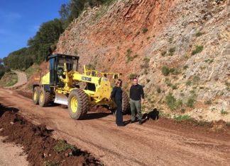 Εγκαταστάθηκε ο εργολάβος στο δρόμο Καστανιάς – Πλατάνου