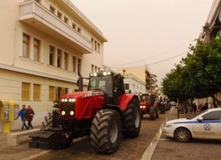 Κατάληψη στον ΟΠΕΚΕΠΕ Μεσολογγίου από τους αγρότες στο Μπλόκο Κεφαλόβρυσου
