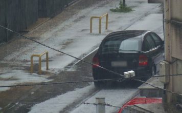 Έντονη χαλαζόπτωση στο Αγρίνιο