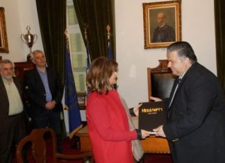 Συνάντηση του Δημάρχου Μεσολογγίου με τη Αν. Υπουργό Εργασίας Ράνια Αντωνοπούλου