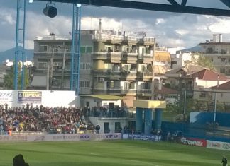 Πανό διαμαρτυρίας από τους φοιτητές στο Παναιτωλικός – Ολυμπιακός