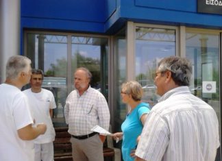 Περιοδεία στο νοσοκομείο Αγρινίου από κλιμάκιο του ΚΚΕ με επικεφαλής το Νίκο Μωραΐτη