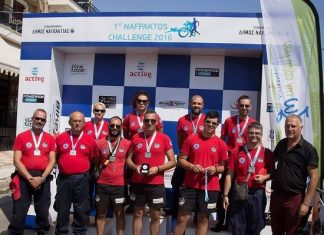 Η Εθελοντική Ομάδα Έρευνας και Διάσωσης Μεσολογγίου στο «1ο Τρίαθλον Ναυπάκτου»
