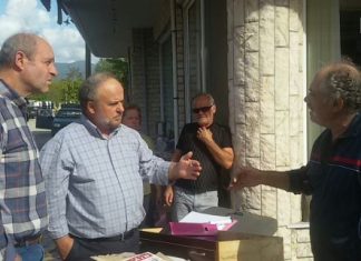 Περιοδεία στις πλημμυροπαθείς περιοχές του Μεσολογγίου από κλιμάκιο του ΚΚΕ