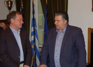 Συνάντηση του Δημάρχου Μεσολογγίου με τον τομεάρχη Υποδομών της ΝΔ Κώστα Καραμανλή