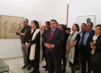 Επίσκεψη της Υπουργού Πολιτισμού στο Κέντρο Χαρακτικών Τεχνών Μουσείο Βάσως Κατράκη