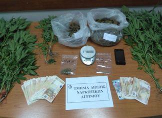 Συνελήφθη 39χρονος χασισοκαλλιεργητής στις Φυτείες Ξηρομέρου