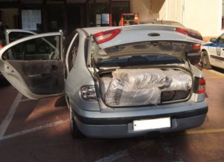 Mε 85 κιλά χασίς στο αυτοκίνητο συνελήφθη 33χρονος Αλβανός στη Συκούλα
