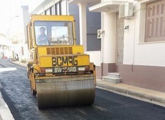 Ασφαλτοστρώσεις σε οδούς του Μεσολογγίου