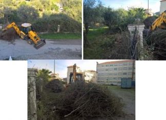 Καθαρίζεται και εξωτερικά το Νοσοκομείο Μεσολογγίου