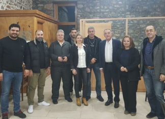 Συνάντηση Τσιχριτζή με τους υποψηφίους του συνδυασμού του στην περιοχή της Ναυπακτίας