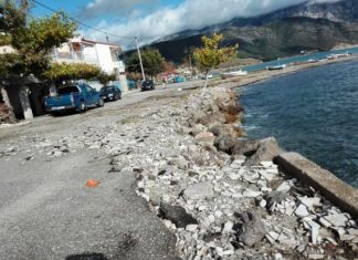 “Χάνεται” η παραλία της Κάτω Βασιλικής- Νέα καταστροφή από την κακοκαιρία