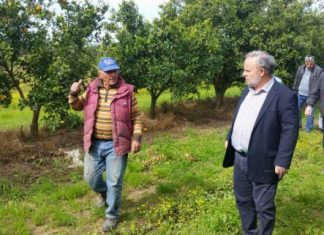Περιοδεία του ΚΚΕ με επικεφαλής το Ν. Μωραΐτη στις πληγείσες περιοχές του Δήμου Μεσολογγίου