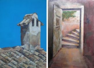 Έκθεση ζωγραφικής της Μπαρμπαρέλας Σφήκα στη Δημοτική Αγορά Αγρινίου