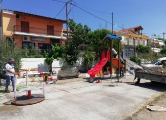 Ολοκληρώνεται η παιδική χαρά στο Ευηνοχώρι